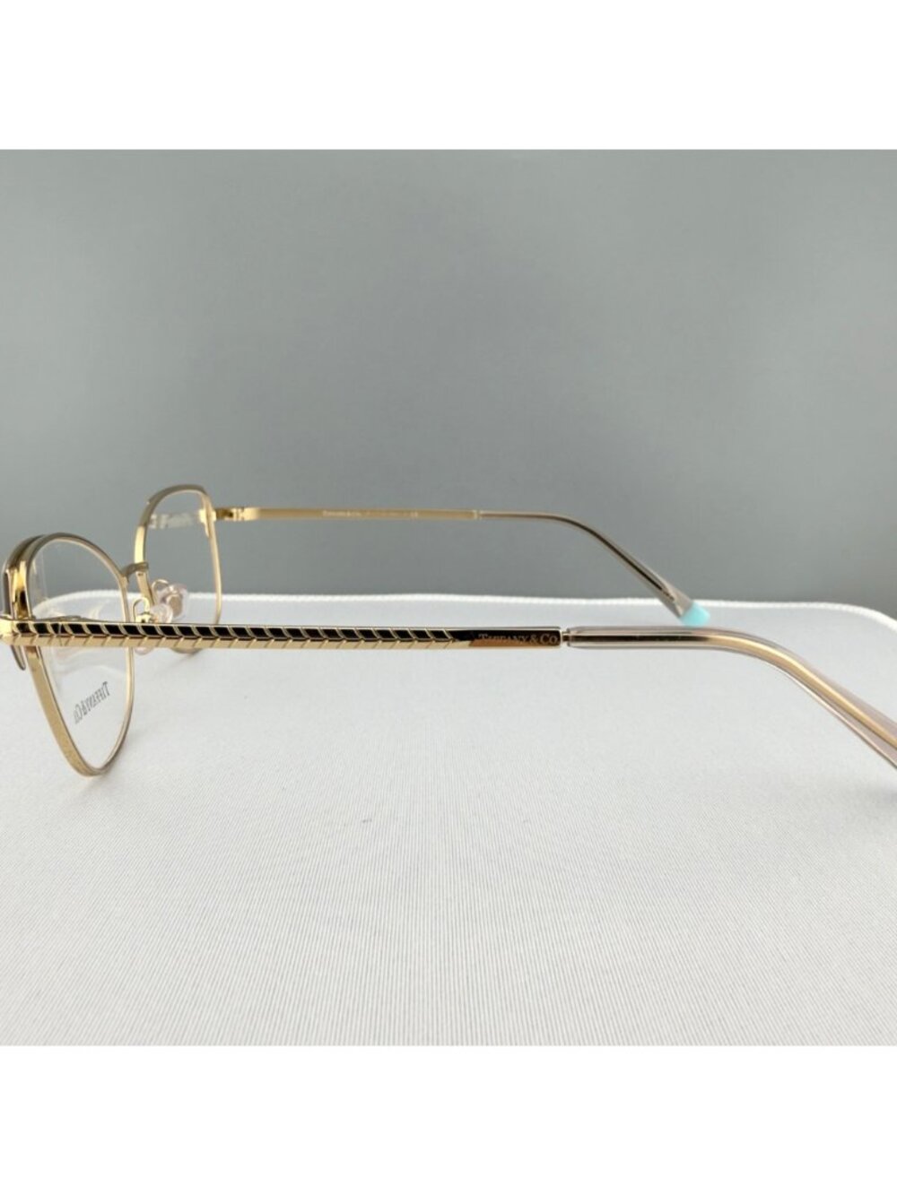 Tiffany & Co. Eyeglasses Frames TF 1136 6133 Gold Grey 53-16-140 - Picture 3 of 10